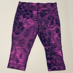 Xersion Purple Leggings with drawstrings